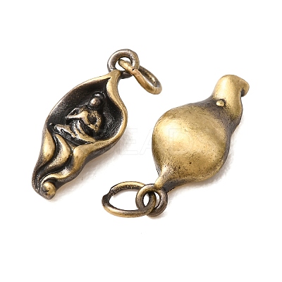 Buddhist Brass Pendants KK-CBA25B2-02AB-1