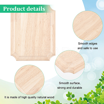 4Pcs Natural Wood Carved Onlay Applique Craft WOOD-FG0001-64B-1