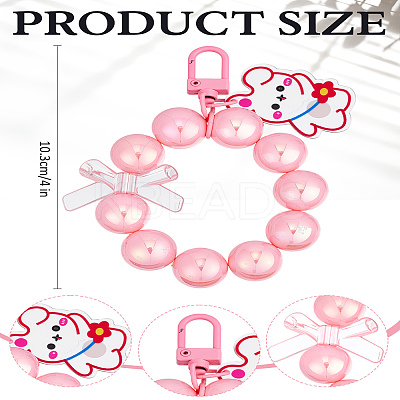 1Pc Acrylic Pendant Decorations HJEW-LP0002-11D-1