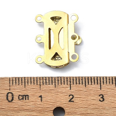 Ion Plating(IP) 304 Stainless Steel Box Clasp STAS-Q318-01G-1