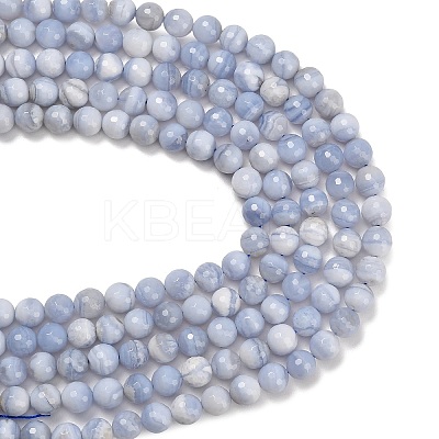 Natural Blue Lace Agate Beads Strands G-C280-B07-10mm-1