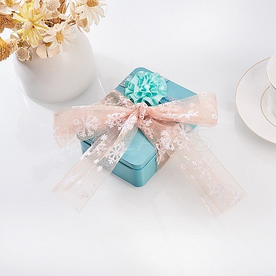 Snowflake Deco Mesh Ribbons OCOR-P010-G03-1