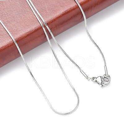 Tarnish Resistant 304 Stainless Steel Snake Chains Necklaces LS-NJEW-O058-24P-1