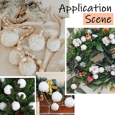 24Pcs Wool Soft Pompom Ball DIY-SC0031-31D-03-1