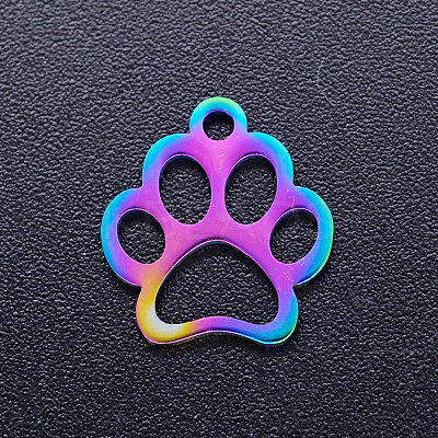Ion Plating(IP) 201 Stainless Steel Pet Charms STAS-Q201-JN210-01-1
