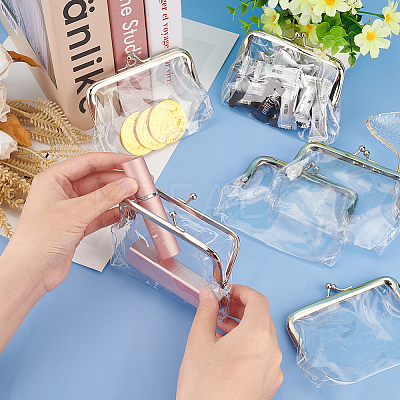 Transparent PVC Wallets AJEW-WH0347-70-1