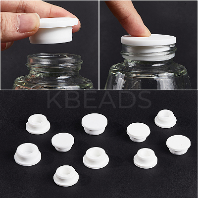 10Pcs 5 Styles Silicone Hole Plug Waterproof Plug AJEW-GF0007-93-1