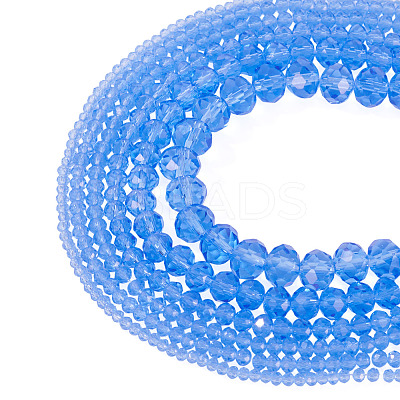 6 Strands 6 Styles Glass Beads Strands EGLA-TA0013-21C-1