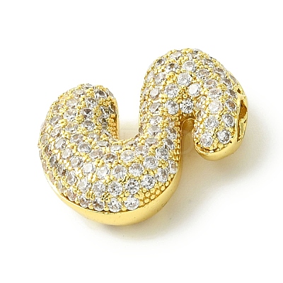 Rack Plating Brass Cubic Zirconia Pendants KK-S378-02G-S-1