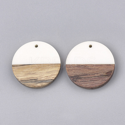 Resin & Wood Pendants X-RESI-S358-02B-01-1