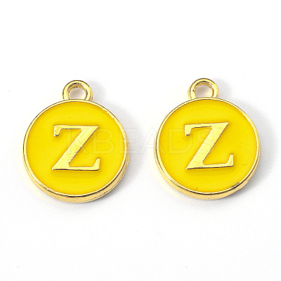 Golden Plated Alloy Enamel Charms X-ENAM-S118-09Z-1