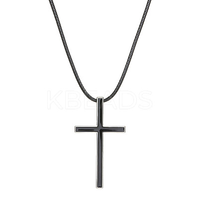 Alloy Cross Pendant Necklaces for Women WH-WG80F80-01-1