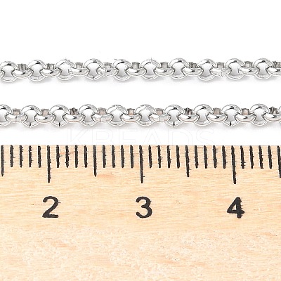 Tarnish Resistant 304 Stainless Steel Rolo Chain Necklaces NJEW-JN01228-03-1