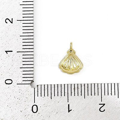 Brass Pave Clear Cubic Zirconia Pendants LS-KK-L238-31G-1