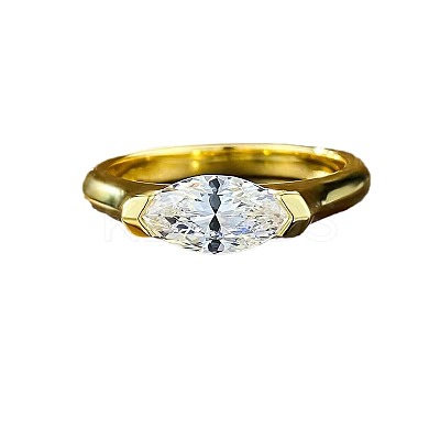 Alloy with Clear Cubic Zirconia Finger Rings FS-WGD7F1A-04-1