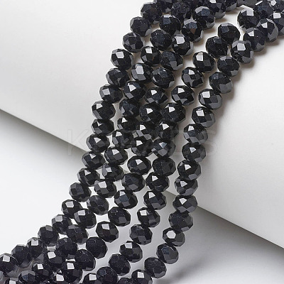 Opaque Solid Color Imitation Jade Glass Beads Strands EGLA-A044-P3mm-D18-1