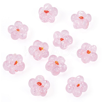 10Pcs Transparent Handmade Bumpy Lampwork Beads LAMP-TADJ0001-48E-1