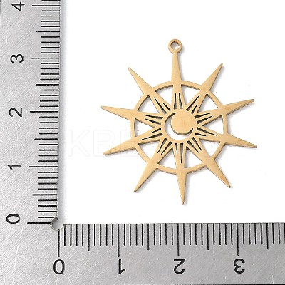 201 Stainless Steel Pendants STAS-K298-07G-1