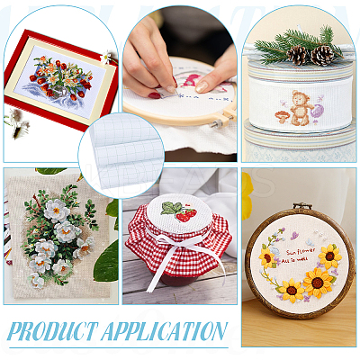 Cotton Cross-Stitch Fabrics DIY-WH0622-379A-1