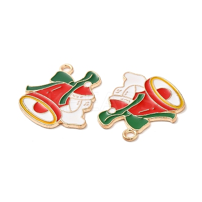 Christmas Light Gold Tone Alloy Enamel Pendants FIND-C031-03KCG-1
