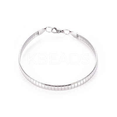 Tarnish Resistant 304 Stainless Steel Choker Necklaces and Bangles Jewelry Sets SJEW-L144-A01-P-1