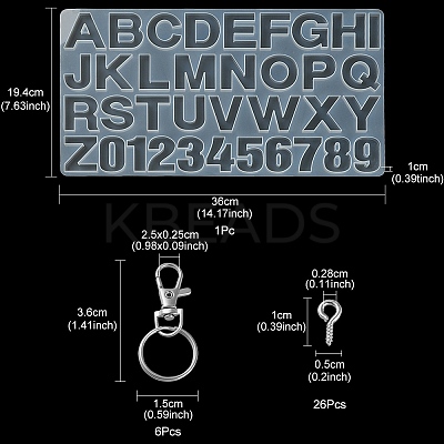 DIY Keychain Making Kits DIY-YW0006-60-1