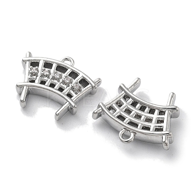 Brass Micro Pave Cubic Zirconia Charms KK-M102-54P-1