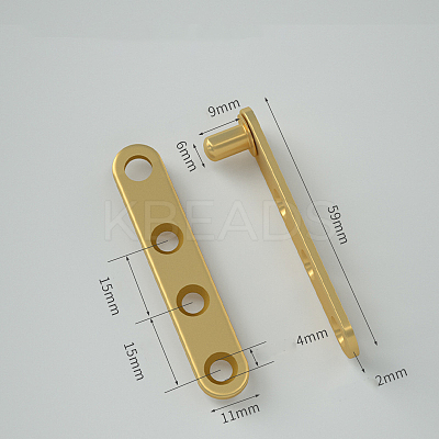 Brass Rotation Hidden Door Pivot Hinge CABI-PW0001-171B-G02-1