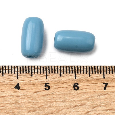 Opaque Acrylic Beads OACR-WH0055-01D-1