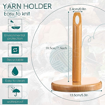 Wood Yarn Holders PW-WG69938-01-1