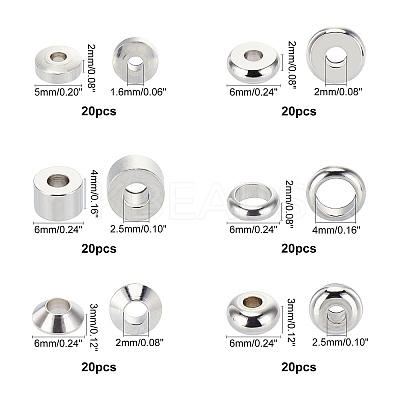 304 Stainless Steel Beads STAS-UN0008-51P-1