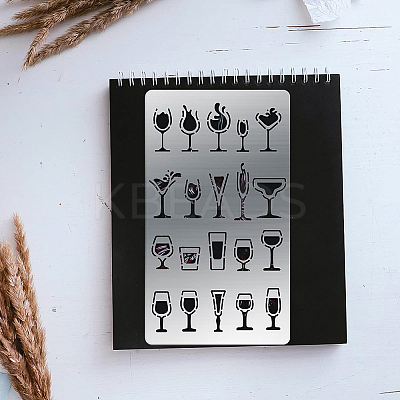 4Pcs 4 Style 304 Stainless Steel Cutting Dies Stencils DIY-BC0003-60-1