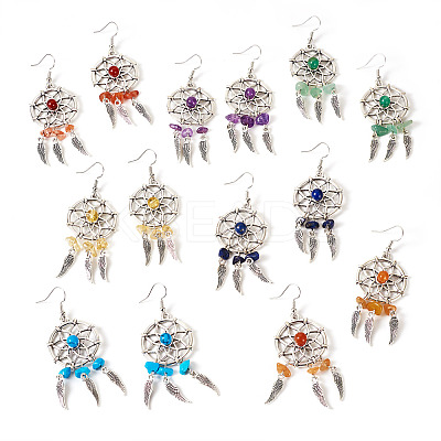 Brass Dangle Earring EJEW-TAC00016-1