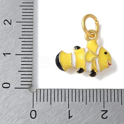 Brass Enamel Pendants KK-D350-01D-1