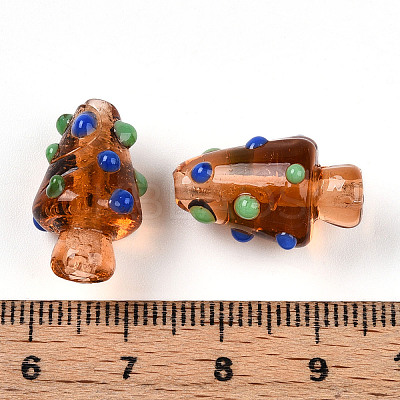 Handmade Lampwork Bumpy Beads LAMP-T022-02A-07-1
