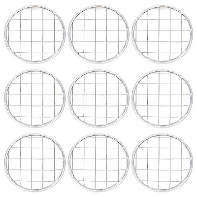 24Pcs 304 Stainless Steel Mesh Lids for Water Planting Glass Vase AJEW-BC0002-18-1