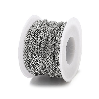 Non-Tarnish 304 Stainless Steel Cable Chain CHS-H026-07A-P-1
