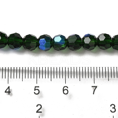 Electroplate Transparent Glass Beads Strands EGLA-A035-T6mm-L10-1