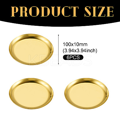 6Pcs Stainless Steel Jewelry Plates AJEW-MB0001-11-1
