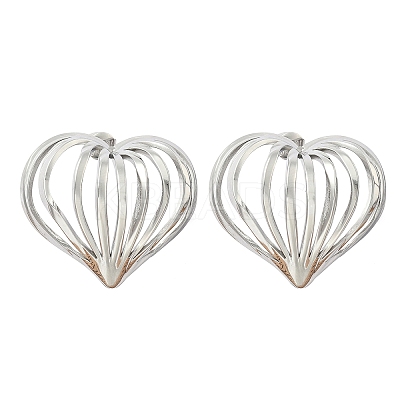 304 Stainless Steel Stud Earrings EJEW-D319-01P-1