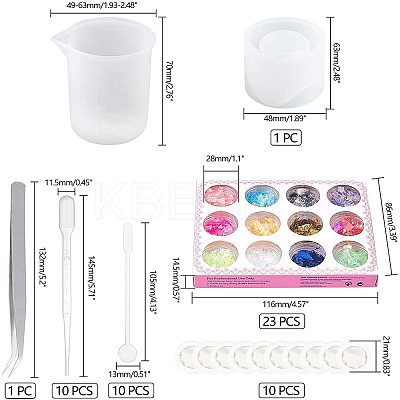 DIY Silicone Candle Holder Molds Kits DIY-AR0001-10-1