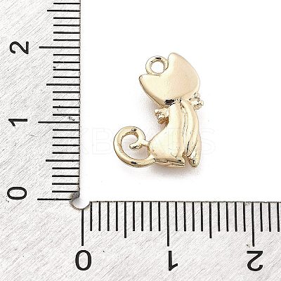 Brass Micro Pave Cubic Zirconia Pendants KK-M306-06G-08-1