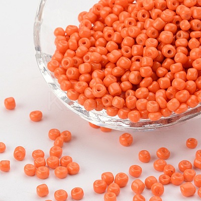 (Repacking Service Available) Baking Paint Glass Seed Beads SEED-C024-B-K4-1