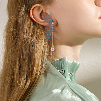 DIY Butterfly Wing Earrings Making Kit DIY-TA0003-73-1