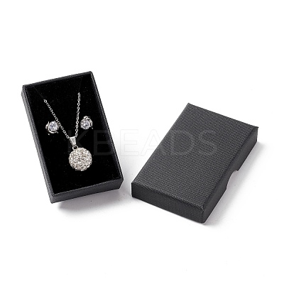 Paper with Sponge Mat Necklace Boxes OBOX-G018-02B-1