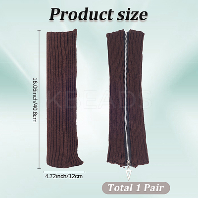 Acrylic Fibers Leg Sleeves AJEW-WH20072-16A-1