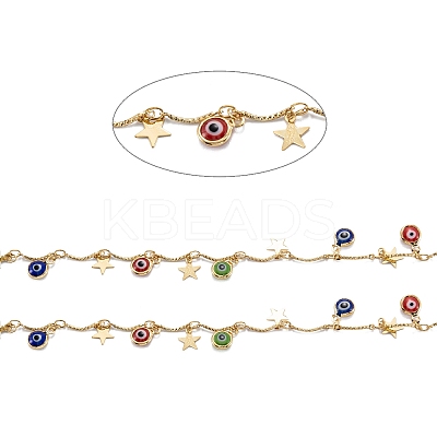 3.28 Feet Handmade Brass Beaded Chains X-CHC-M021-23G-1