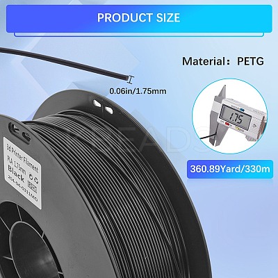 330M PETG 3D Printer Filament OCOR-WH0081-38A-1