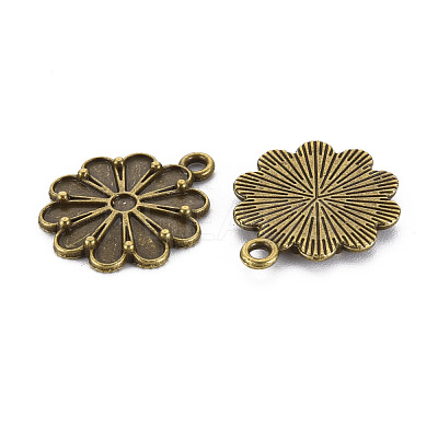 Tibetan Style Alloy Pendant Enamel Settings PALLOY-N160-039AB-1