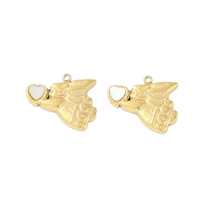 Natural Shell Charms STAS-P366-18G-1